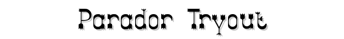 Parador Tryout font
